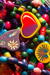 Fototapeta na wymiar Heart-shaped beads