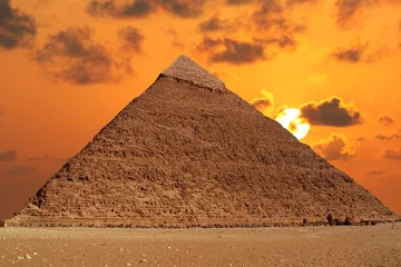 Deurstickers sunset in Egypt © Juraj 