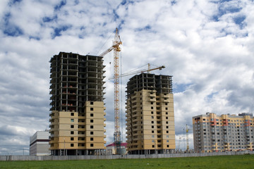 Construction of two buildings