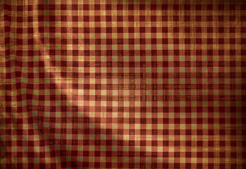 Red picnic cloth texture