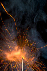 Burning match