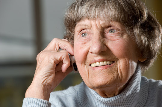 At the phone