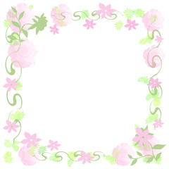 flower framed note