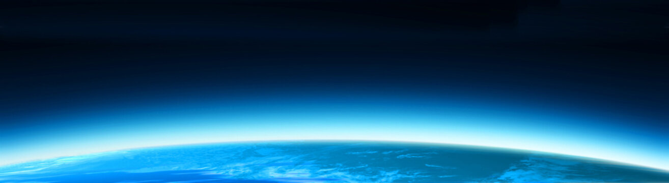 Blue World Globe Banner 2