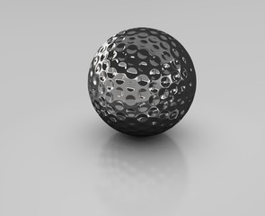 Golf ball silver