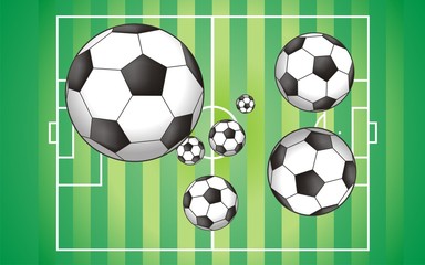 Obraz premium Soccer field