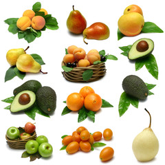Fruit Sampler with clipping paths