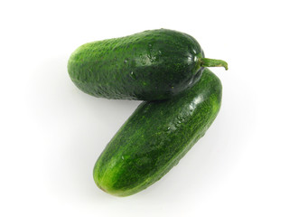 cucumber vegetable food isolated on white background