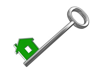 isolated house key