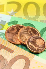 Euro notes and coins
