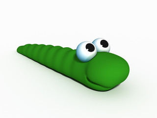 Green worm