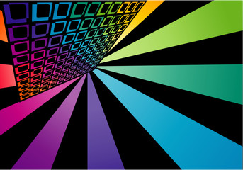 Rainbow abstract elements background.