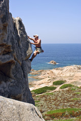 Klettern nahe Ajaccio/Korsika