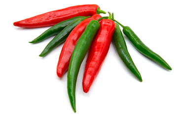 green and red peppers