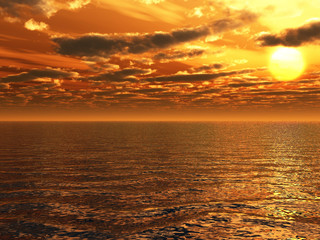 Sea sunset