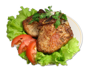 Fried meat