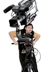 camcorder on crane