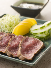 Seared Beef Fillet with Ponzo Sauce