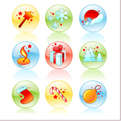 cristmas web buttons