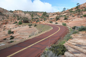 Red road of the Zion