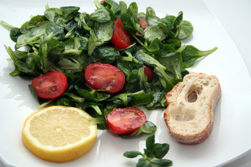 Feldsalat mit Cocktailtomaten
