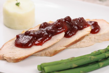 fancy turkey plate