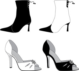 vector shoes