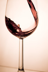 Glass of wine.