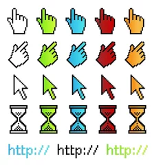 Window stickers Pixel Pixel graphic vector pointers