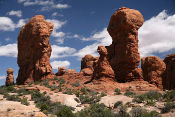 Fototapeta na wymiar Arches National Park in Utah
