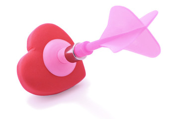 Dart on love heart