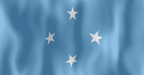 drapeau froissé micronesie micronesia crumpled flag