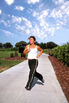 Jogging in the pard