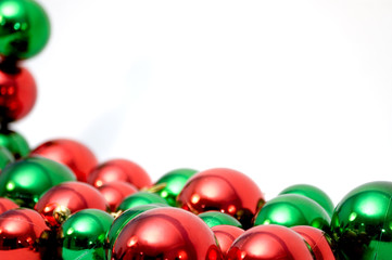 christmas balls with copyspace.