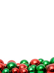christmas balls with copyspace.
