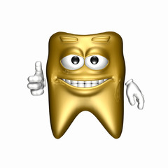 Smiley Gold Tooth