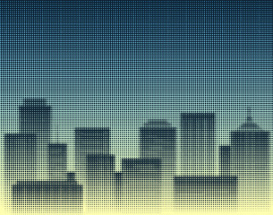 Halftone city