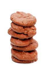 Chocolate biscuit stack