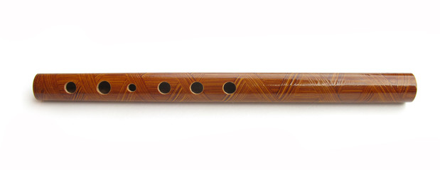 Pipe wooden traditional isolated on white background