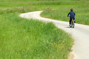 Obraz premium paseo en bicicleta