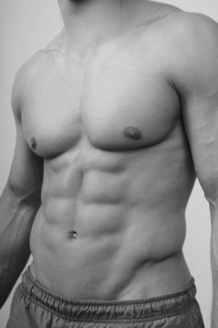 sexy muskel mann k&ouml;rper body six pack bauch bauchmuskel