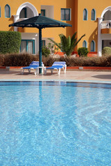 Pool for having a rest in hotel