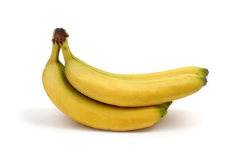 Bananas isolated on white