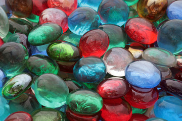 Color glass stones.