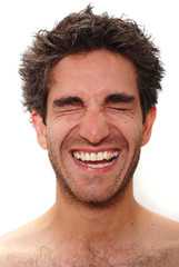 Man laughing