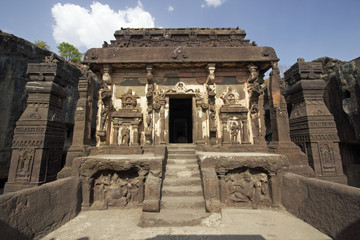 Ancient Hindu Temple at Ellora © JeremyRichards