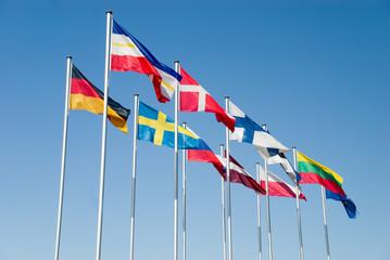 Flags of Baltic countries