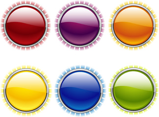 Vector web buttons