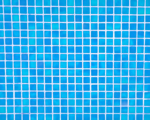 blue swimming pool mosaic