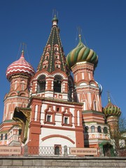 Fototapeta na wymiar Moscow, Russia St.Basil's (Pokrovskiy) cathedral, details
